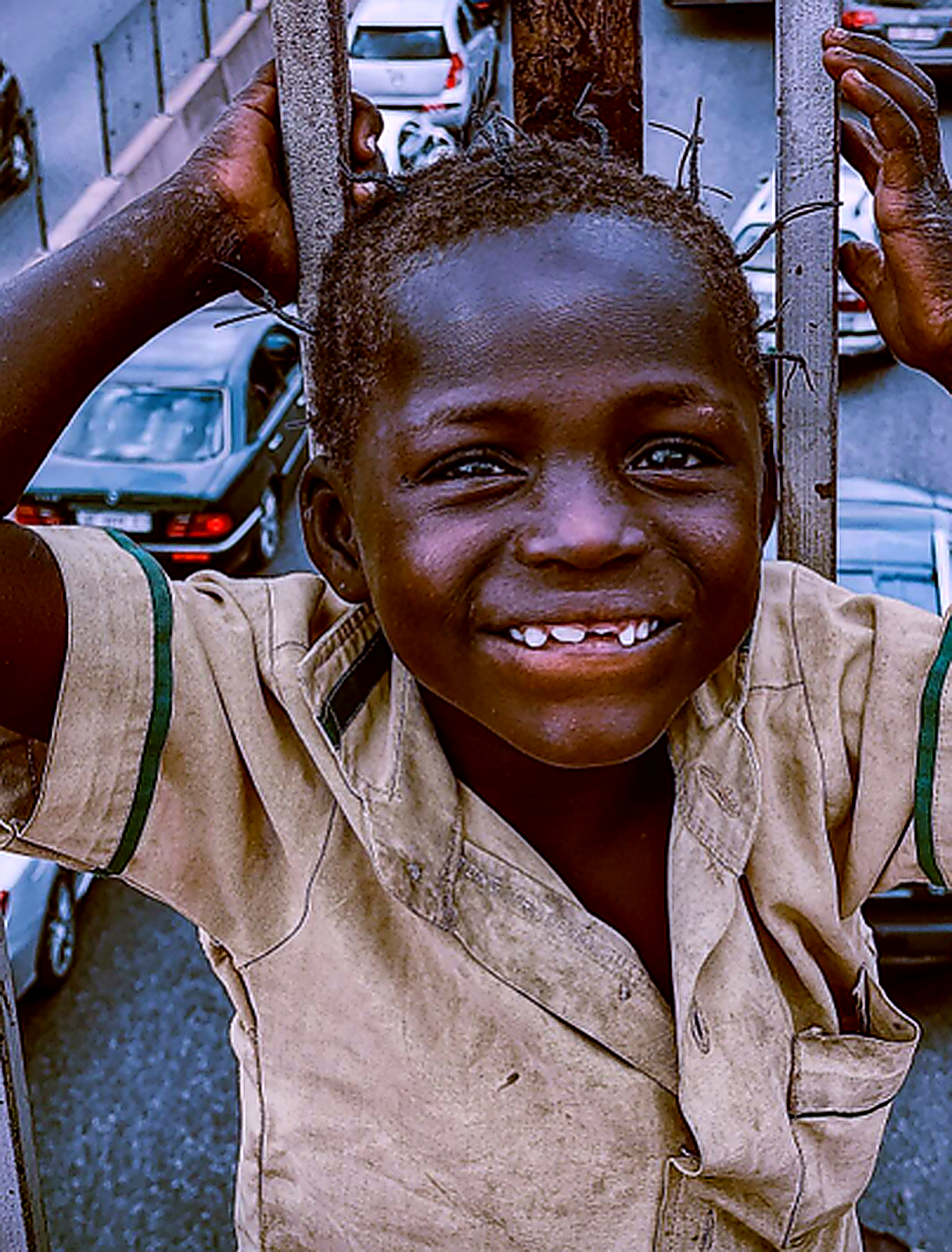 A smiling child